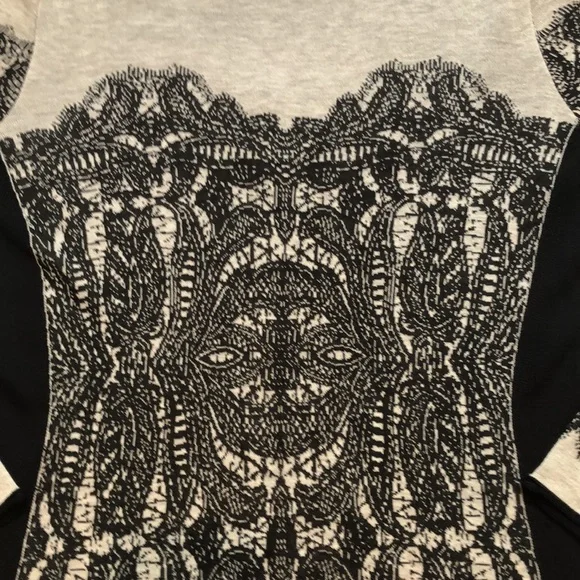 Nic+Zoe Taupe & Black Lace Look Button Front Cardigan Sweater Women’s small EUC - Picture 10 of 14